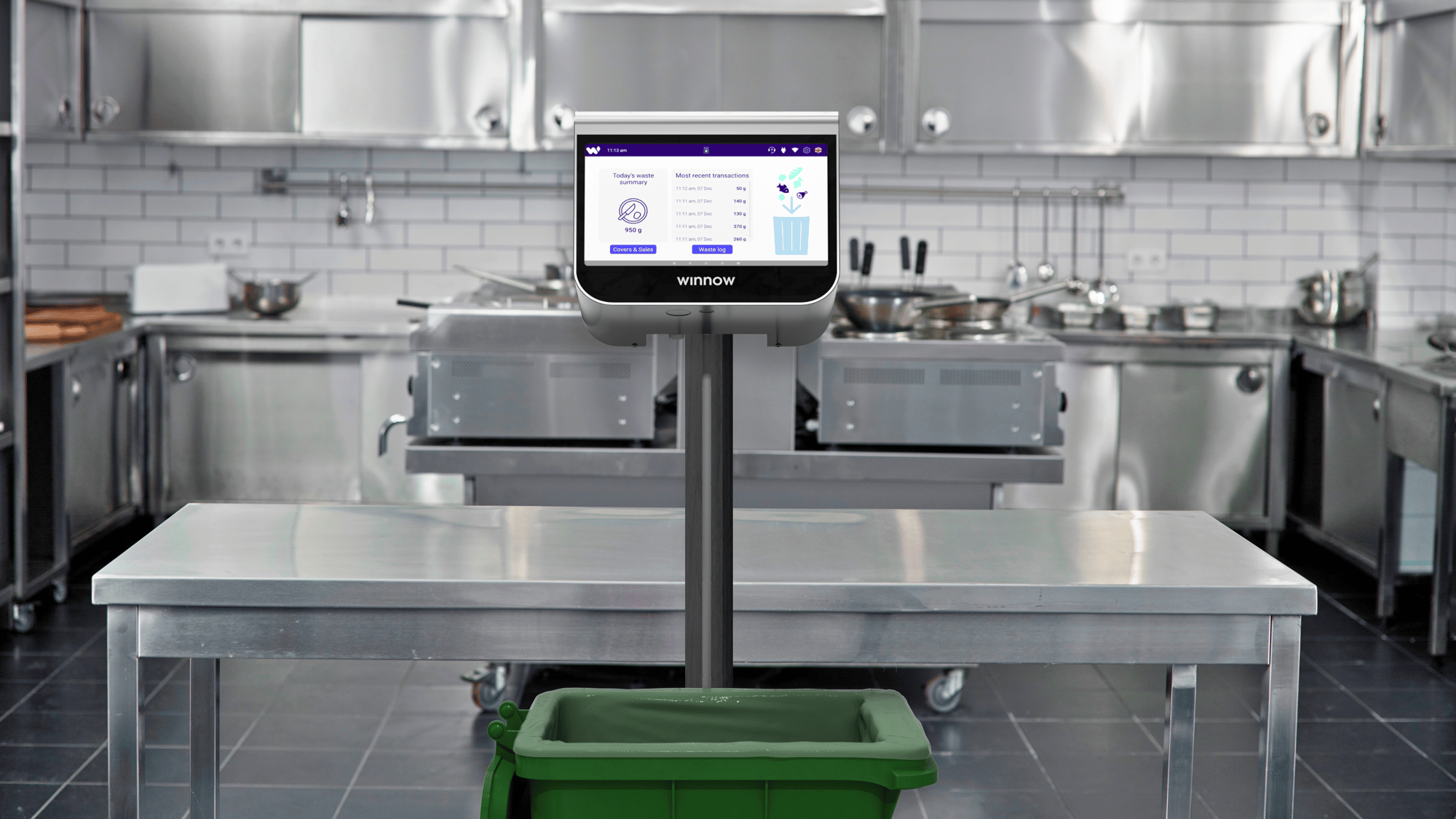 Winnow System with Pole